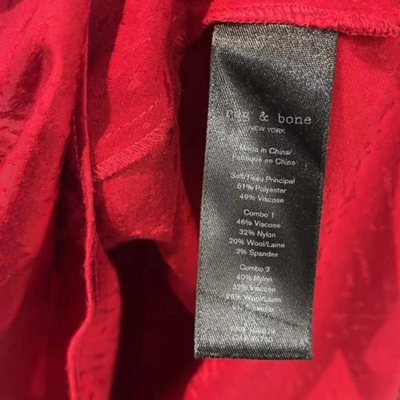 Rag & Bone Letti Radish Pink Jacquard Sleeveless Blouse - Picture 8 of 9